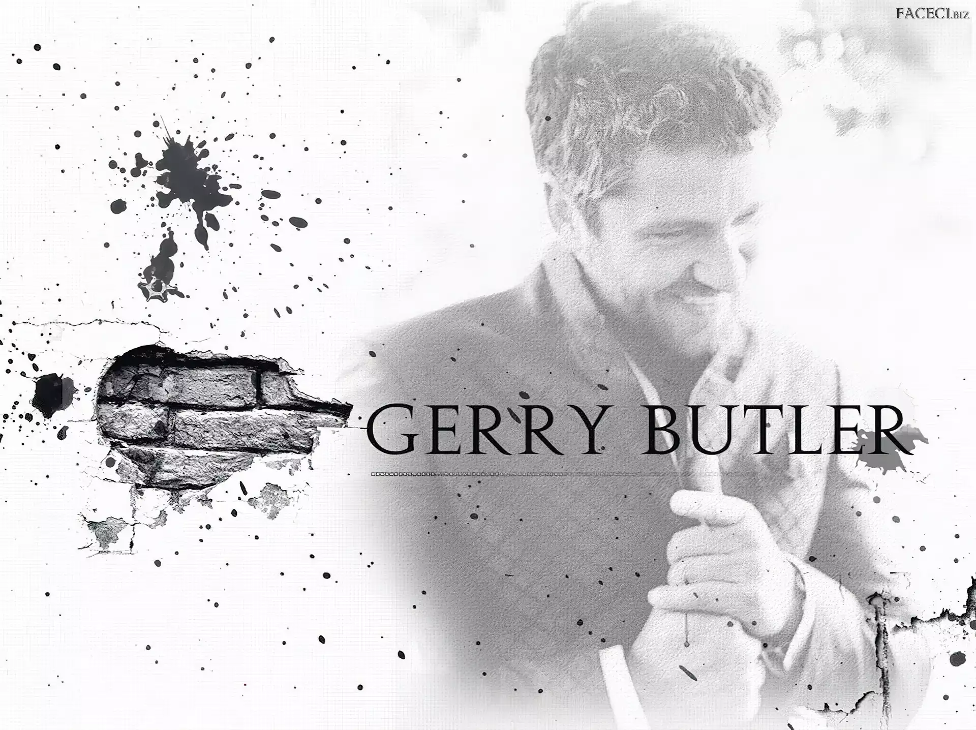 cegły, Gerard Butler, ręce