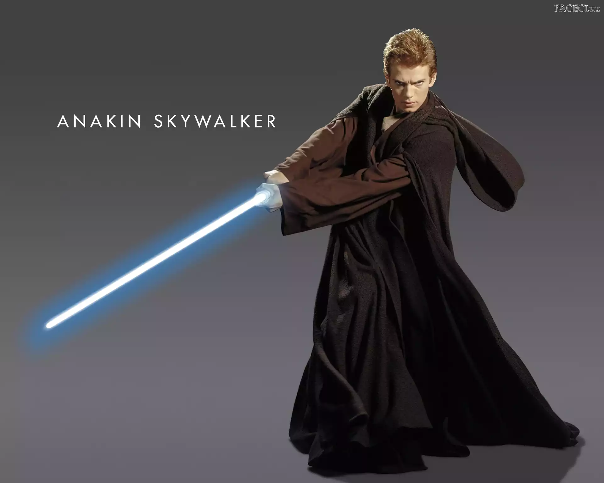 laser, szata, Hayden Christensen, Star Wars, czarna