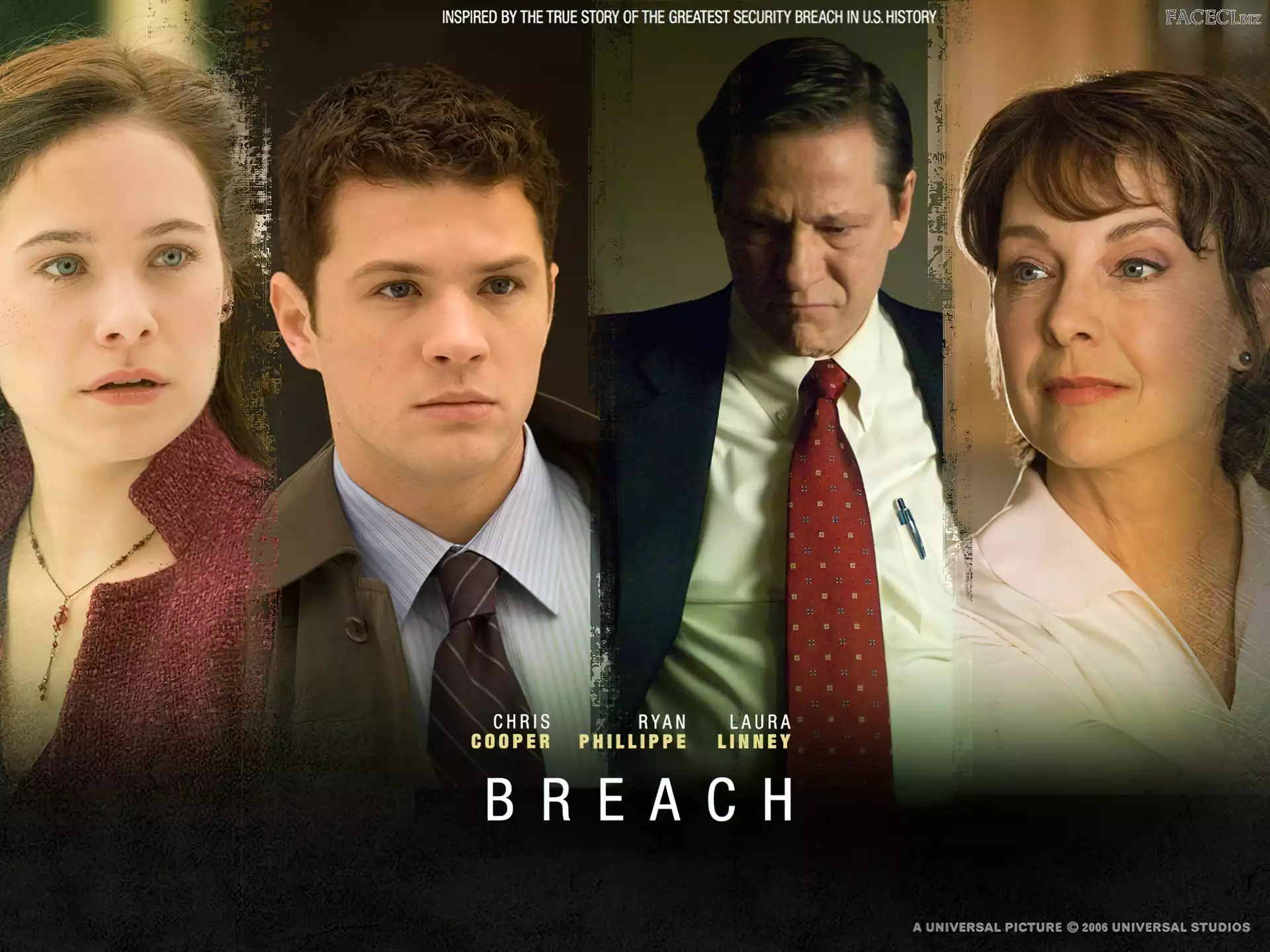 Laura Linney, Chris Cooper, Caroline Dhavernas Aktor, Breach, Ryan Phillippe